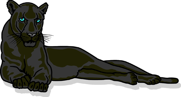 Panther 2 mascot sports decal. Make it yours! 